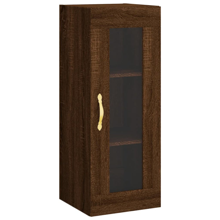 Dulap montat pe perete, stejar maro, 34,5x34x90 cm WALTI