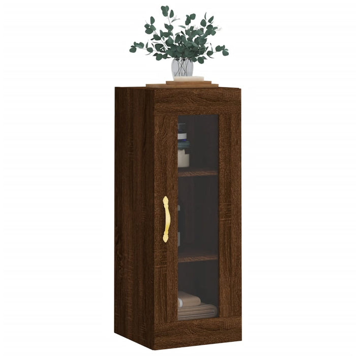 Dulap montat pe perete, stejar maro, 34,5x34x90 cm WALTI