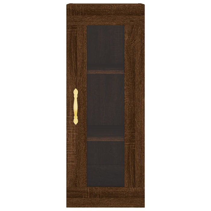 Dulap montat pe perete, stejar maro, 34,5x34x90 cm WALTI