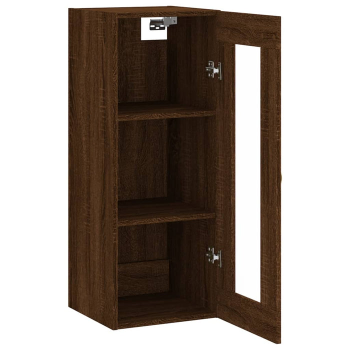 Dulap montat pe perete, stejar maro, 34,5x34x90 cm WALTI