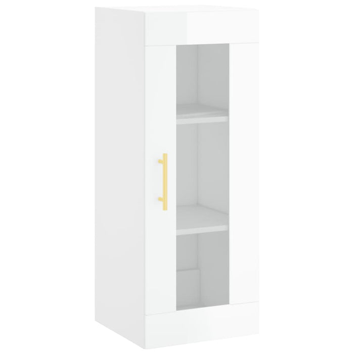 Dulap montat pe perete, alb extralucios, 34,5x34x90 cm WALTI