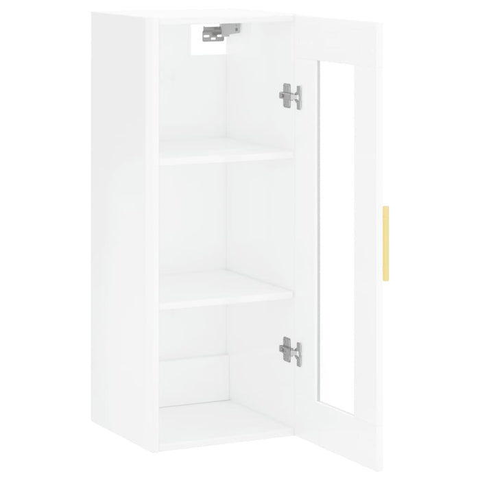 Dulap montat pe perete, alb extralucios, 34,5x34x90 cm WALTI
