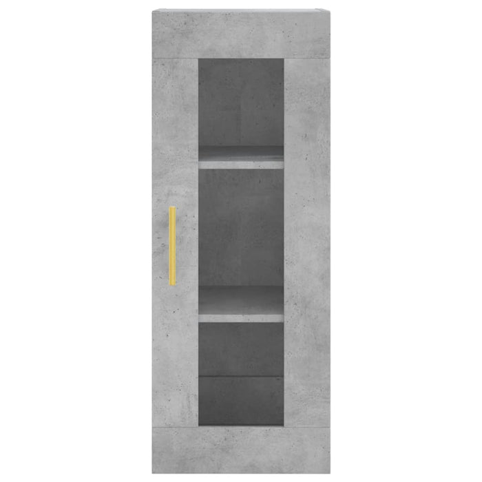 Dulap montat pe perete, gri beton, 34,5x34x90 cm WALTI
