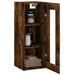 Dulap montat pe perete, stejar fumuriu, 34,5x34x90 cm - WALTI WALTI