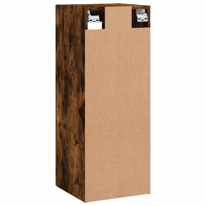 Dulap montat pe perete, stejar fumuriu, 34,5x34x90 cm - WALTI WALTI