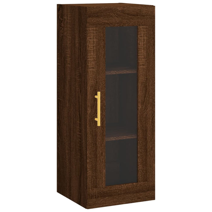 Dulap montat pe perete, stejar maro, 34,5x34x90 cm WALTI