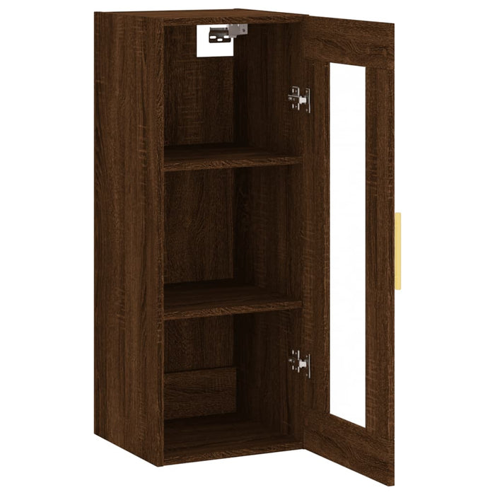 Dulap montat pe perete, stejar maro, 34,5x34x90 cm WALTI