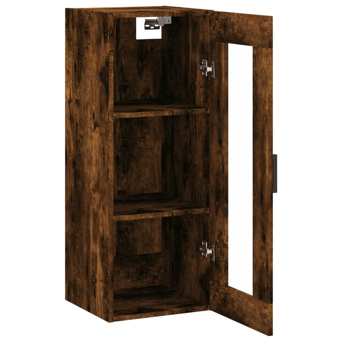 Dulap montat pe perete, stejar fumuriu, 34,5x34x90 cm WALTI