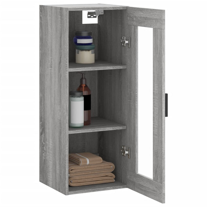 Dulap montat pe perete, gri sonoma, 34,5x34x90 cm WALTI
