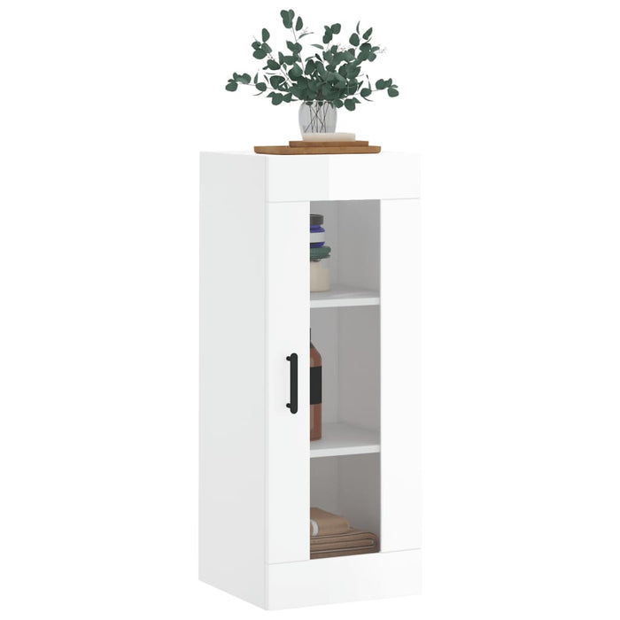 Dulap montat pe perete, alb extralucios, 34,5x34x90 cm WALTI