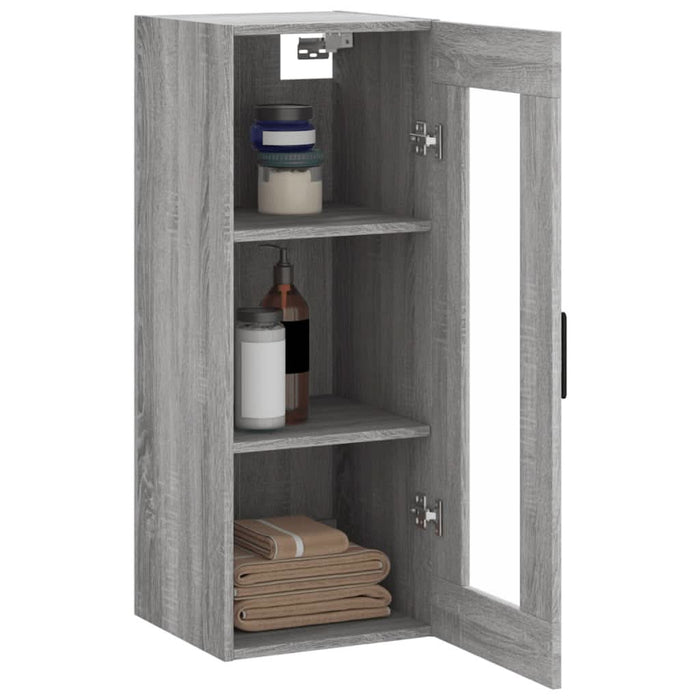 Dulap montat pe perete, gri sonoma, 34,5x34x90 cm - WALTI WALTI