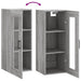 Dulap montat pe perete, gri sonoma, 34,5x34x90 cm - WALTI WALTI