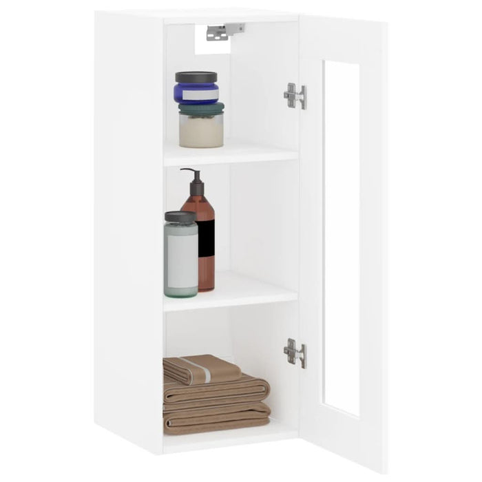 Dulap montat pe perete, alb, 34,5x34x90 cm - WALTI WALTI