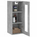 Dulap montat pe perete, gri beton, 34,5x34x90 cm - WALTI WALTI
