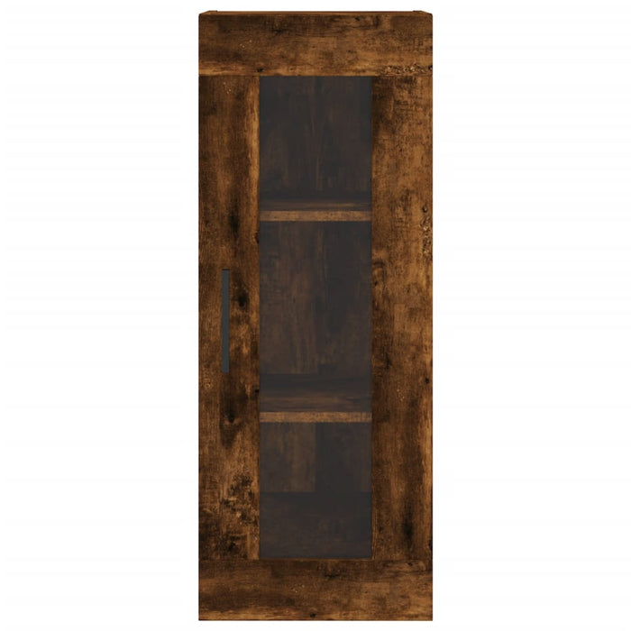 Dulap montat pe perete, stejar fumuriu, 34,5x34x90 cm WALTI