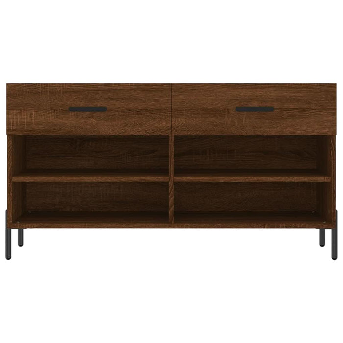 Bancă de pantofi, stejar maro, 102x35x55 cm, lemn prelucrat - WALTI WALTI