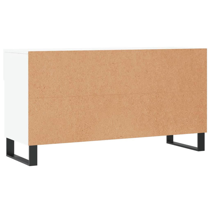 Bancă de pantofi, alb, 102x35x55 cm, lemn prelucrat - WALTI WALTI
