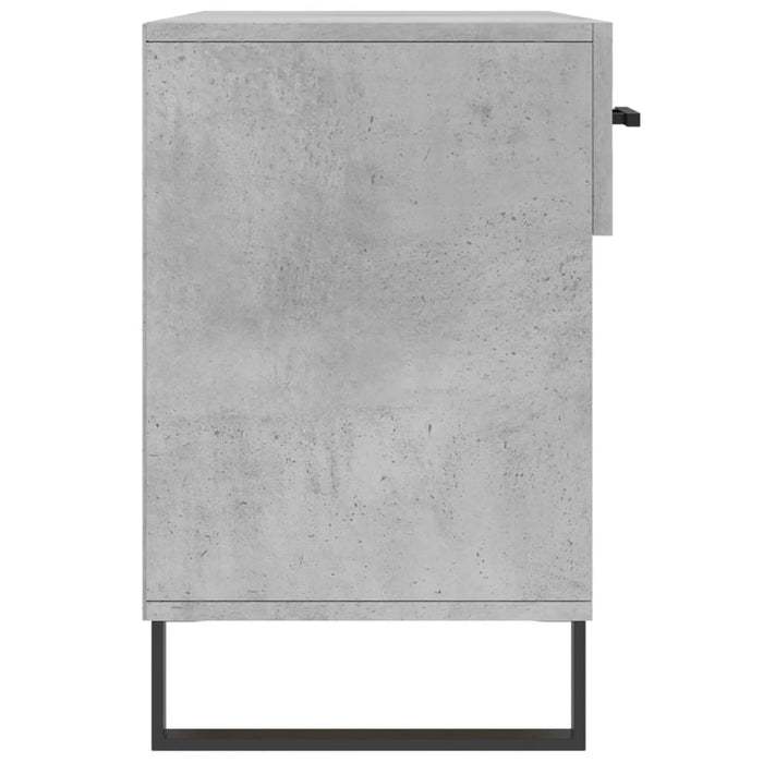 Bancheta pantofar, gri beton, 102x35x55 cm, lemn prelucrat - WALTI WALTI