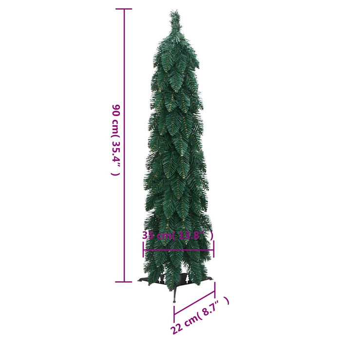 Brad de Crăciun artificial pre-iluminat cu 45 LED-uri, 90 cm - WALTI WALTI