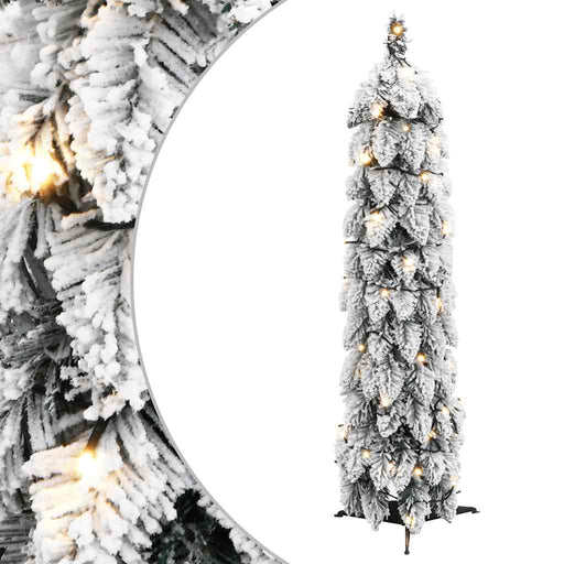 Brad de Crăciun artificial pre-iluminat 30 LED-uri/zăpadă 60 cm - WALTI WALTI