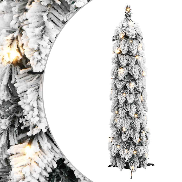 Brad de Crăciun artificial pre-iluminat 30 LED-uri/zăpadă 60 cm - WALTI WALTI
