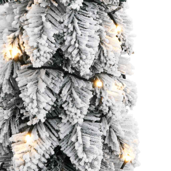 Brad de Crăciun artificial pre-iluminat 30 LED-uri/zăpadă 60 cm - WALTI WALTI