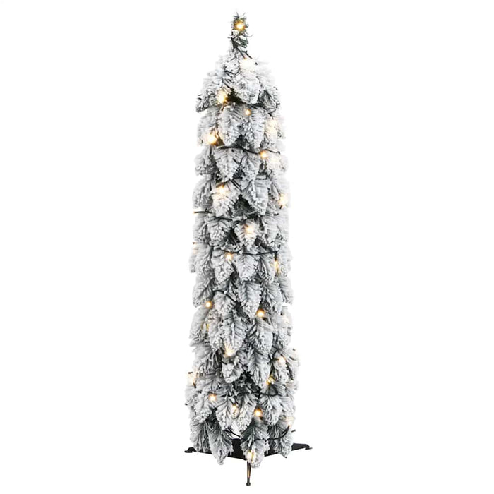 Brad de Crăciun artificial pre-iluminat 45 LED-uri/zăpadă 90 cm - WALTI WALTI