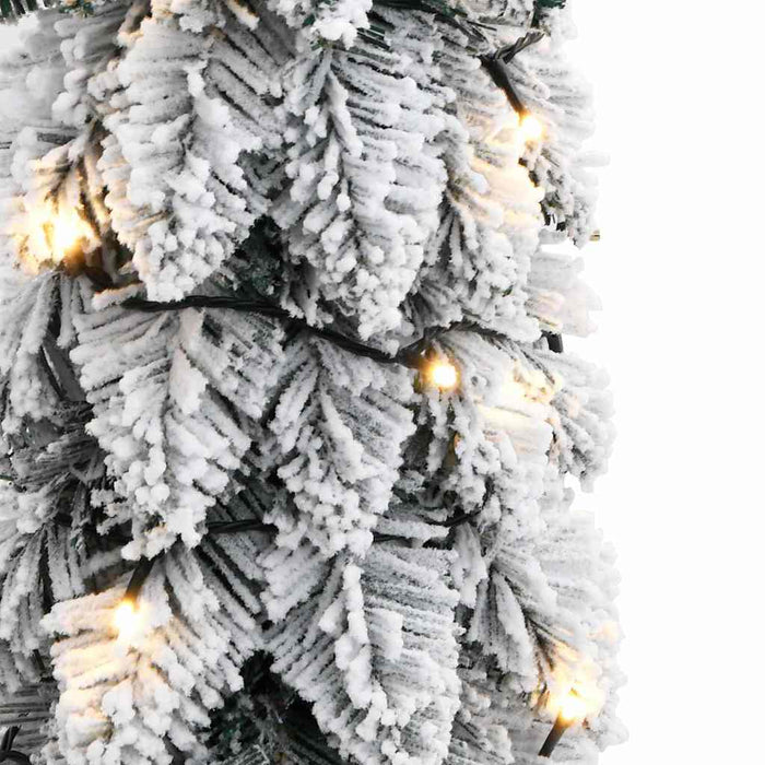 Brad de Crăciun artificial pre-iluminat 45 LED-uri/zăpadă 90 cm - WALTI WALTI