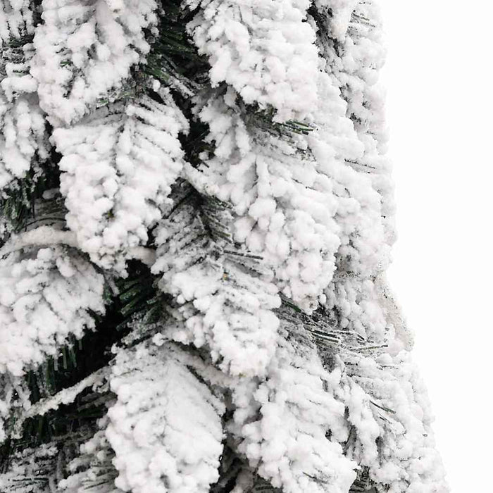 Brad de Crăciun artificial pre-iluminat 80 LED-uri/zăpadă 150cm - WALTI WALTI