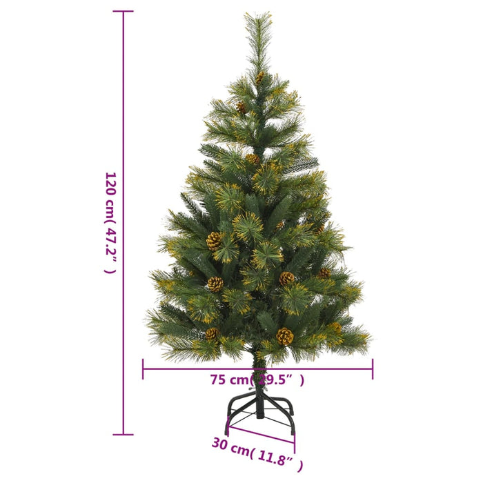 Brad de Crăciun artificial cu conuri și balamale, 120 cm - WALTI WALTI