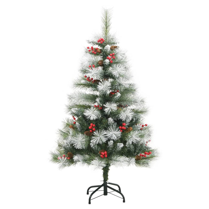 Pom Crăciun artificial cu balamale, conuri, fructe roșii 120 cm - WALTI WALTI
