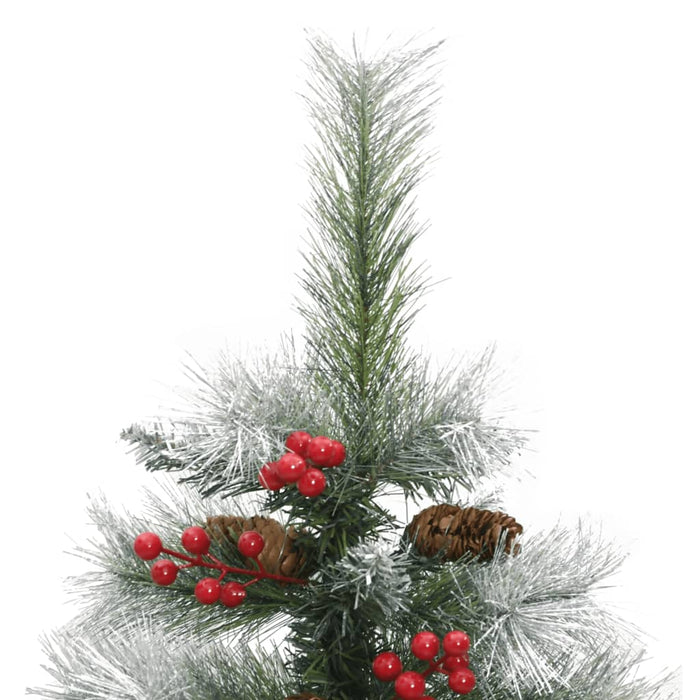 Pom Crăciun artificial cu balamale, conuri, fructe roșii 150 cm - WALTI WALTI