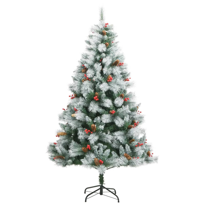 Pom Crăciun artificial cu balamale, conuri, fructe roșii 240 cm - WALTI WALTI