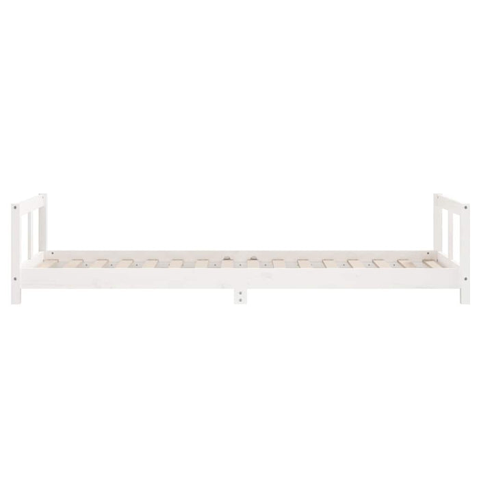 Cadru de pat pentru copii, alb, 90x200 cm, lemn masiv de pin WALTI