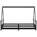 Cadru de pat pentru copii, negru, 80x200 cm, lemn masiv de pin - WALTI WALTI