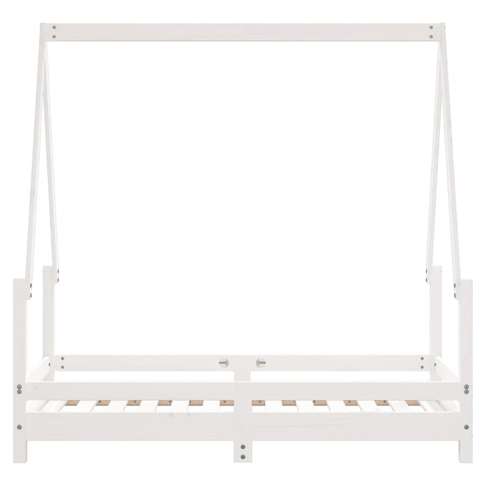 Cadru de pat pentru copii, alb, 70x140 cm, lemn masiv de pin - WALTI WALTI