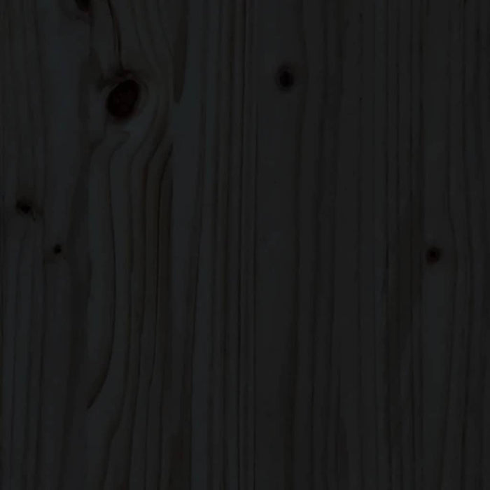 Cadru de pat pentru copii, negru, 80x160 cm, lemn masiv de pin - WALTI WALTI