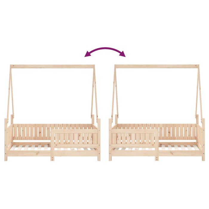 Cadru de pat pentru copii, 70x140 cm, lemn masiv de pin - WALTI WALTI