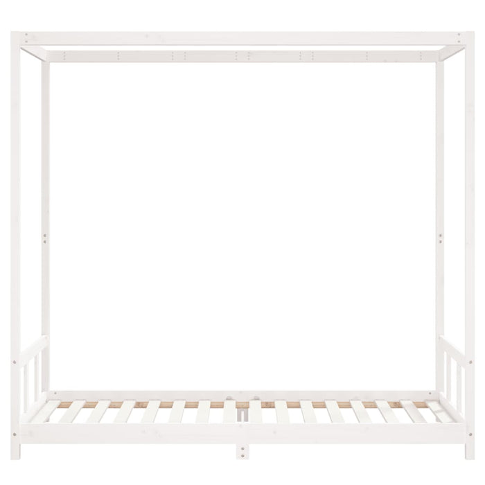 Cadru de pat pentru copii, alb, 90x200 cm, lemn masiv de pin - WALTI WALTI