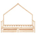 Cadru de pat copii cu sertare, 80x160 cm, lemn masiv pin - WALTI WALTI