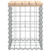 Bancă de grădină, design gabion, 33x31x42 cm, lemn masiv de pin - WALTI WALTI