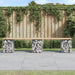 Bancă de grădină, design gabion, 203x31x42cm, lemn masiv de pin - WALTI WALTI