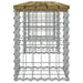 Bancă grădină, design gabion, 203x31x42 cm, lemn pin impregnat - WALTI WALTI