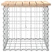 Bancă de grădină, design gabion, 43x44x42 cm, lemn masiv de pin - WALTI WALTI