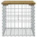 Bancă grădină, design gabion, 43x44x42 cm, lemn pin impregnat - WALTI WALTI