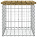 Bancă grădină, design gabion, 43x44x42 cm, lemn pin impregnat - WALTI WALTI