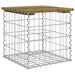 Bancă grădină, design gabion, 43x44x42 cm, lemn pin impregnat - WALTI WALTI