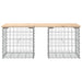 Bancă de grădină, design gabion, 103x44x42cm, lemn masiv de pin - WALTI WALTI