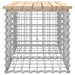 Bancă de grădină, design gabion, 103x44x42cm, lemn masiv de pin - WALTI WALTI