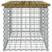 Bancă grădină, design gabion, 103x44x42 cm, lemn pin impregnat - WALTI WALTI